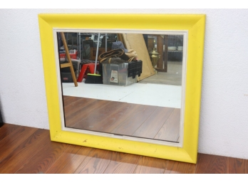 Yup. That's Yellow Folks! Painted Yellow Frame Wall Mirror