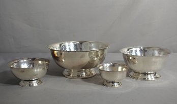 Assorted Silverplated Serving Bowls Collection