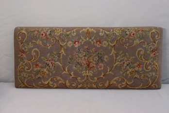 Vintage Embroidery And Nail Head Charles Parker Head Board
