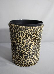 Leopard Print Decorative Trash Can