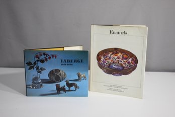 Two Books On High Design Craft: Faberge 1846-1920 And Enamels Smithsonian Library Of Antiques