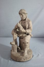 Terracotta  Sculpture Of A Man