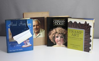 Diverse Four Design/Art Book Group Lot - Geman Dolls, Maud Humphry, E. M. Boehm, Tramp Art