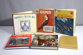 Group Lot Of Six Books On Battles, Wars, And Guns