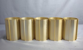 Gold Mid-Century Modern Anodized Aluminum Modular Wine Rack