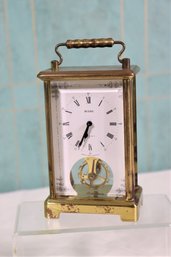 Vintage Bulova Floating Balance Wheel 2-Jewel 8-day Skeleton Clock