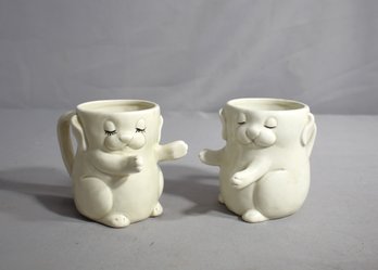 Fitz And Floyd 'Puppy Love' Hugging Mugs - Set Of Two