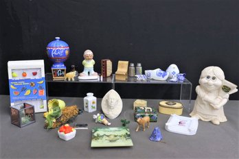 Group Lot Of Miniatures, Cute Figurines, Novelty Objects