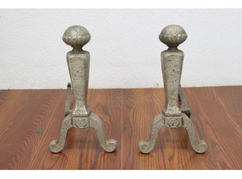 Vintage Hearth Fireplace Andirons