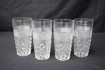 Set Of 4 Anchor Hocking Wexford Flat Iced Tea Glasses