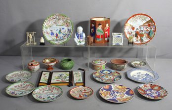 Collection Of Asian Ceramics And Decor