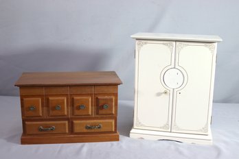 Two Vintage Jewelry Storage Case