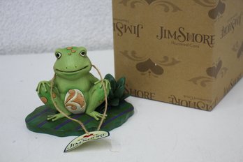 Jim Shore Heartwood Creek: Bounce With Me Frog On Lily Pad Figurine 4037670 New