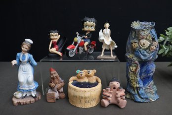 Group Lot Of Small Character And Novelty Figurines