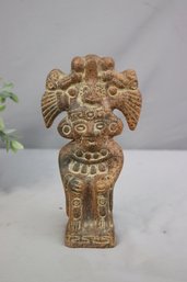 Vintage Mayan Aztec Folk Art Terracotta Fertility Figurine