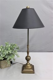 Chapman Brass Base Toleware Shade Table Lamp