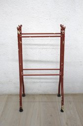 Vintage Painted Iron Stand -Missing Glass Top