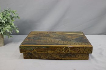 Japanese Lacquer Document Lidded Box