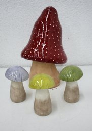 3 Ashland Signature Accent Mushrooms And One Large