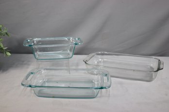 Three (3) Pyrex  Baking Ware