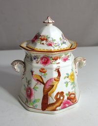 Sugar Ginger Biscuit Jar, Whieldon Ware, Porcelain, Old Chelsea, Winkle & Son