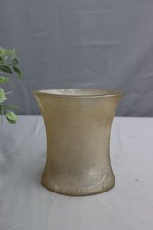 Murano Style Pulegoso Parabolic Narrow Glass Vase