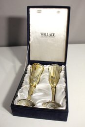 Wallace Silversmiths -Since 1835/ Set Of 2 Wein Goblets With Case