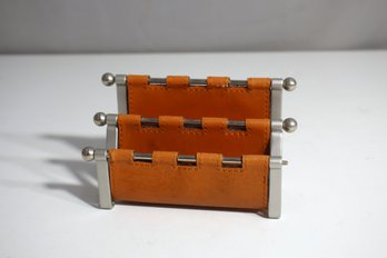 Small Leather Letter Holder