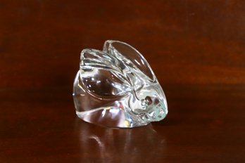 Art Glass Crystal Bunny Signed Orrefors A40350-11