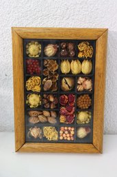 Shadow Box Display Of Dried Flower, Berries, Pods, And Botanicals