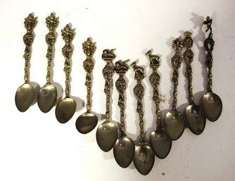 Group Lot Of Tea Spoons