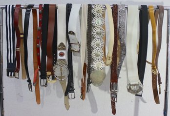 Group Lot Of Belts