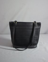 VINTAGE Coach Leather Tribeca Shopper Shoulder Bag, Black