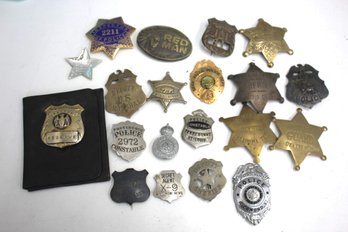 A Large Collection Of American Law Enforcement Badges