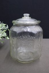 Vintage Planters Red Peanuts Lidded Glass Jar