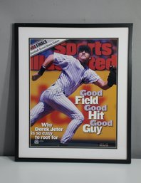 Signed (derek Jeter) Copy Of The  Sport Illustrated Front Cover (25' X 21')