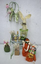 Assorted Lot Of Easter Decor