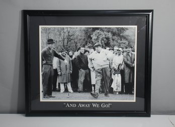 Framed  Arnold Palmer & Jackie Gleason Print Playing Golf (and Away We Go)-22' X 26'