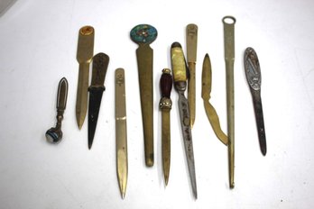 Collection Of Brass Letter Opener