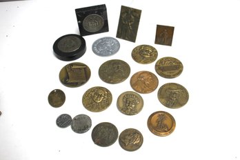 Collection Of Bronze & Brass Medals