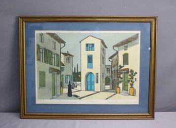 Framed Numbered Limited Edition Lithograph, Pencil Signed In Margin By Artist #222/275