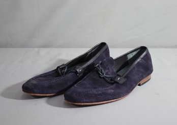 Ted Baker Mens Hoppken Dark Blue Suede Loafer Shoes Size 9