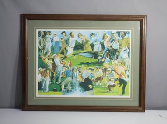 Framed Stan Kotzen, THE GOLF EXPERIENCE, Signed In Pencil And Number 61/200 -( 24.5'h X 30'w)