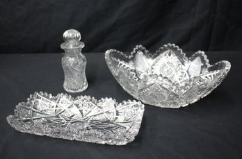 Group Lot Of Crystal Tableware