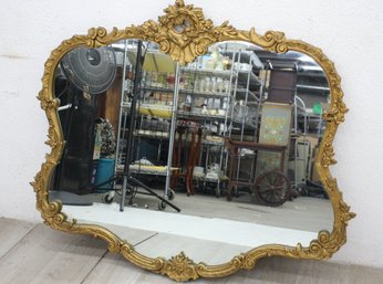 Vintage Gold Carved Wall Mirror