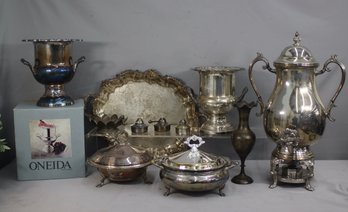 Group Lot Of Vintage Silver Plate