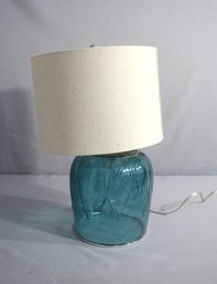 Open Bottom Blue Modern Table Lamp