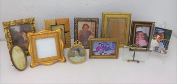 Group Lot Of Varied Style And Age Photo Frames