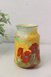 Vintage Royal Doulton Poppies In Cornfield Vase