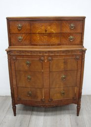 Vintage Chest Of Drawers With Intricate Inlay Work